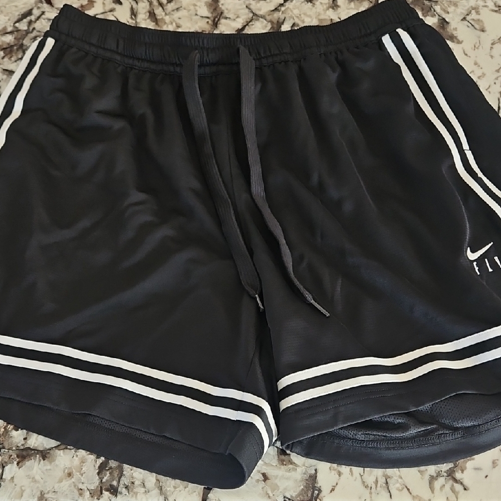 Nike Black Shorts with White Accents